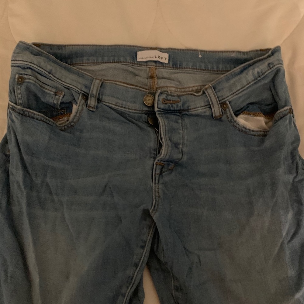 Loft high waisted capri jeans
